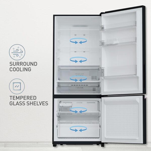 Panasonic 400L 2 Star Prime Convertible 6-Stage Smart Inverter Frost-Free Double Door Bottom Mount Refrigerator (NR- BK415BQKN, Diamond Black,Jumbo Fresh Vegetable Basket,Net Capacity 357L) - Image 5