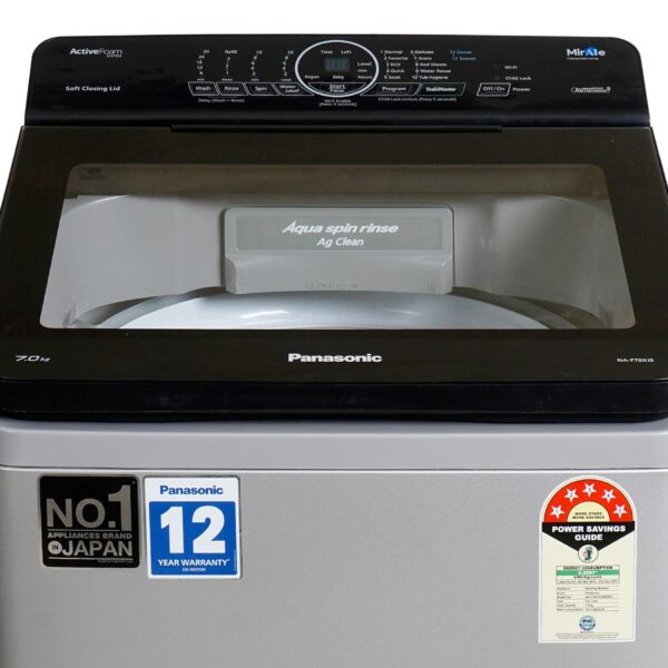 Panasonic NA-F70X10LRB 7kg 5 Star Silver Fully Automatic Top Load Washing Machine - Image 5