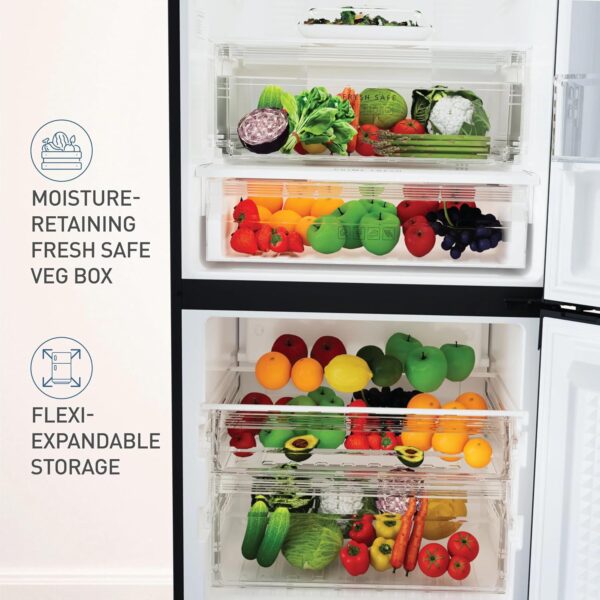 Panasonic 400L 2 Star Prime Convertible 6-Stage Smart Inverter Frost-Free Double Door Bottom Mount Refrigerator (NR-BK418BGMN, Mirror Glass, Fresh Safe Vegetable Case, Net Capacity 357L, 2024 Model) - Image 4