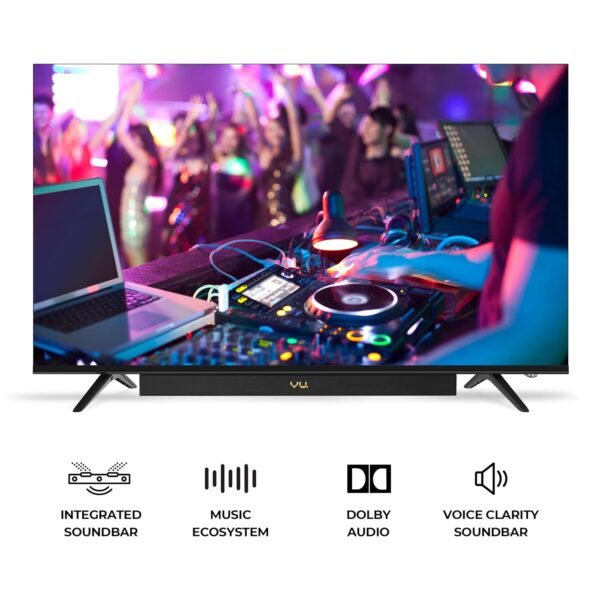 Vu 126cm (50 inches) Vibe Series QLED Google TV 50VIBE24 4K Ultra HD (Black) - Image 7