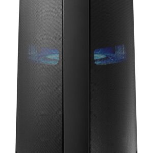 Samsung {MX-T70/XL) Sound Tower High Power Audio, Floor Standing Speaker, Bi-Directional Sound, Water Resistant, Party Lights, Bluetooth Multi-Connection, USB Music Playback (Black)
