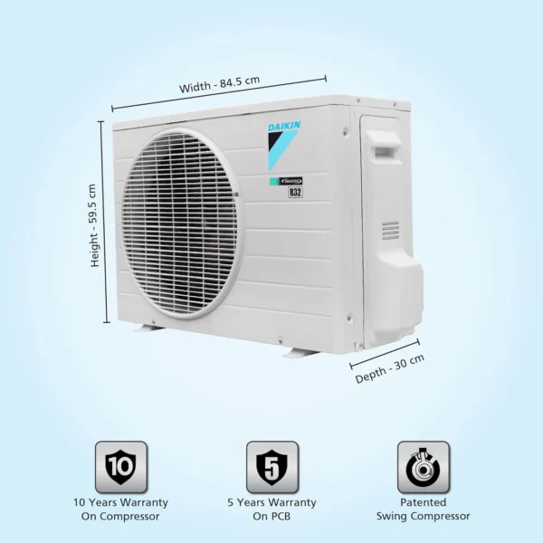 Daikin 1.5 Ton 5 Star Inverter Split AC (Copper, PM 2.5 Filter, FTKR50UV16U, White) - Image 3
