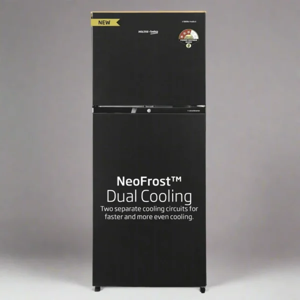 Voltas Beko RFF295C/WPXBR0I0000GD 250 L, 3 Star, Double Door Frost Free Refrigerator (Wooden Black)