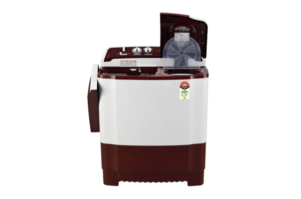 LG 7.5Kg Semi Automatic Top Load Washing Machine, Roller Jet Pulsator, Burgundy - Image 2