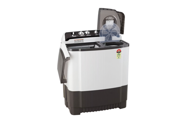 LG 8.5Kg Semi Automatic Top Load Washing Machine, Roller Jet Pulsator + Soak, Dark Grey - Image 3