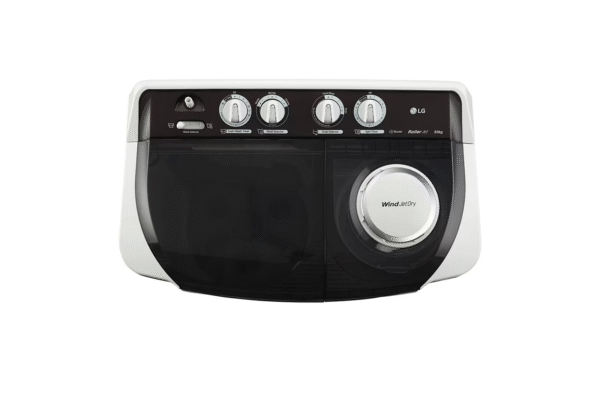LG 8.5Kg Semi Automatic Top Load Washing Machine, Roller Jet Pulsator + Soak, Dark Grey - Image 5