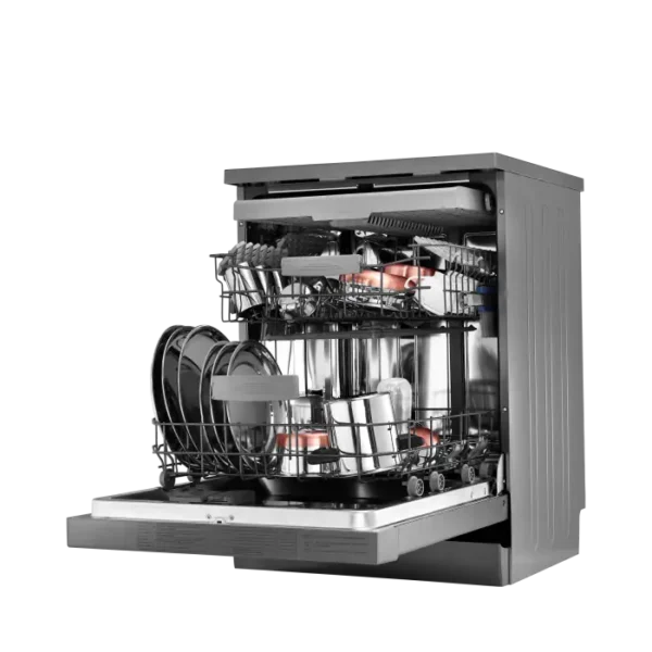 IFB Neptune VX1 Plus, Inox Grey, In Built Heater with Hygienic Steam Drying Built-in 15 Place Settings Dishwasher - Image 4
