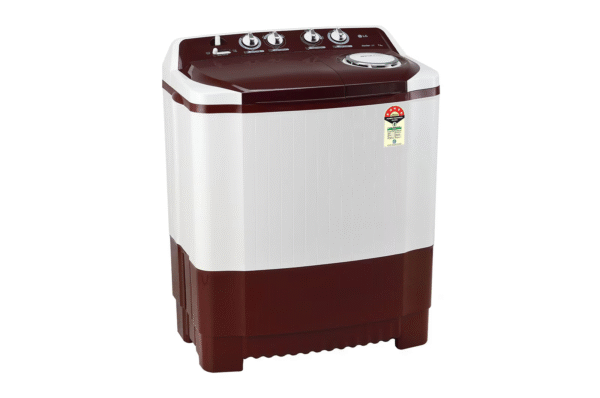 LG 7.5Kg Semi Automatic Top Load Washing Machine, Roller Jet Pulsator, Burgundy - Image 9