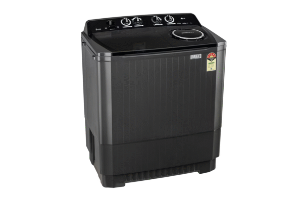 LG 11.5Kg Semi Automatic Top Load Washing Machine, Roller Jet Pulsator + Soak, Full Black , P115ASLAZ - Image 5