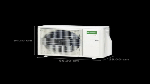 O General ASGG18CPAB-B 1.5 Ton 3 Star Inverter Split AC (Copper, Hyper Tropical Rotary Compressor, R32, Coanda Airflow - Image 5