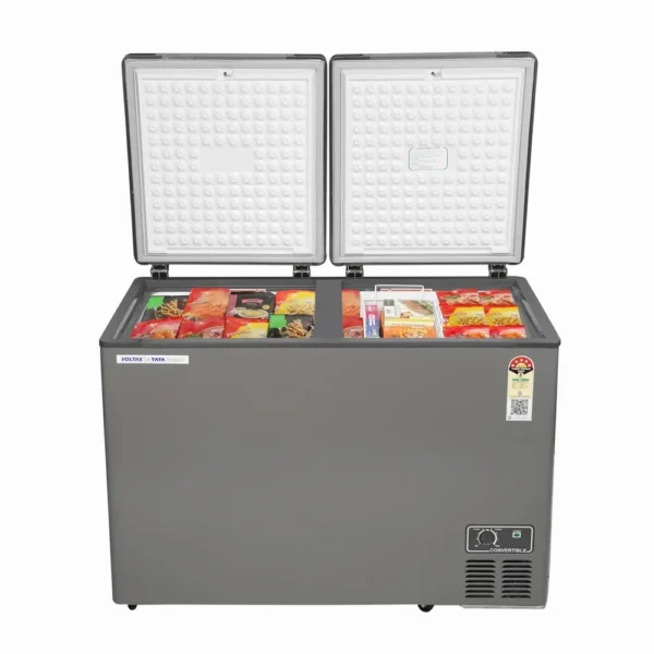 Voltas 460 L Double Door Standard Deep Freezer (Grey, CVF460DA5, Grey, 460 Ltr, 5 Star Deep Freezer) - Image 4
