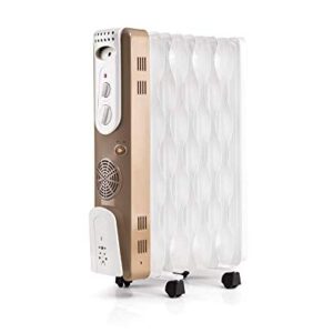 USHA 3609FS PTC 2000-Watt Oil Filled Radiator (White)