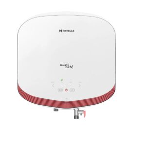 Havells Bianca DG 15L Storage Water Heater, 2000W, 5 Star, Digital Display, Remote Control with Remote 7 Years Tank Warranty (White, 15 Liter)