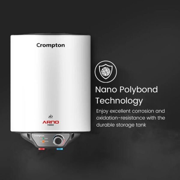 Crompton ARNO NEO 35L (ASWH-4335) Storage Water Geyser -with Rust Proof Plastic Body (White) | Free Installation - Image 2