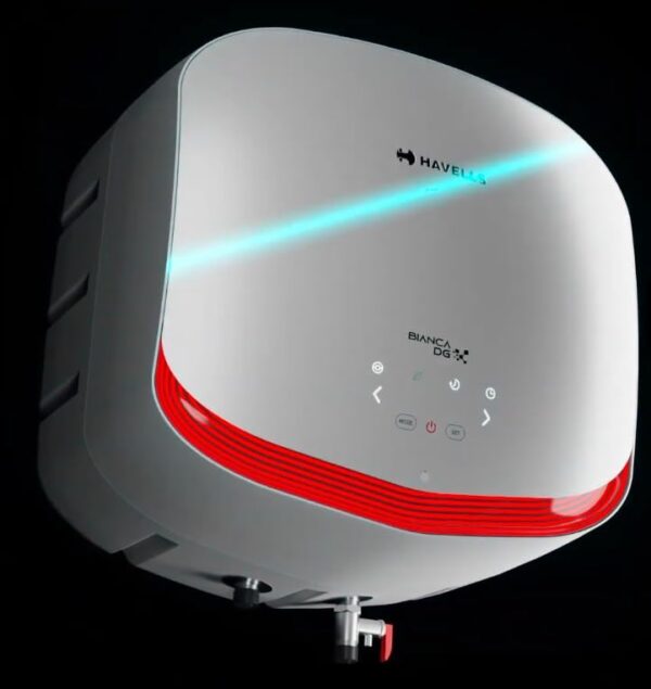 Havells Bianca DG 25L Storage Water Heater, 2000W, 5 Star, Digital Display, Remote Control with Remote 7 Years Tank Warranty (White, 25 Liter) - Image 4