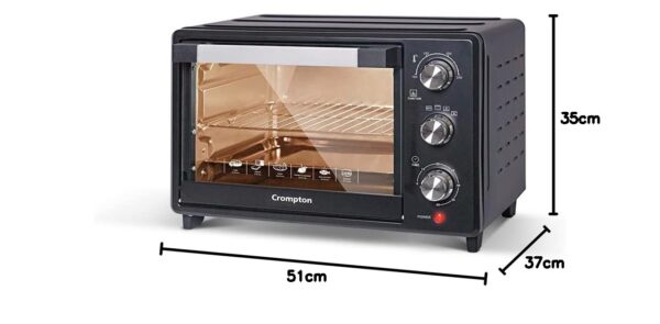 Crompton Baker's Delight 25 Ltr Oven Toaster Grill (OTG) with convection, with Even Heat Distribution - Image 2