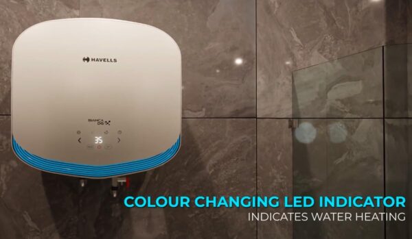 Havells Bianca DG 15L Storage Water Heater, 2000W, 5 Star, Digital Display, Remote Control with Remote 7 Years Tank Warranty (White, 15 Liter) - Image 5