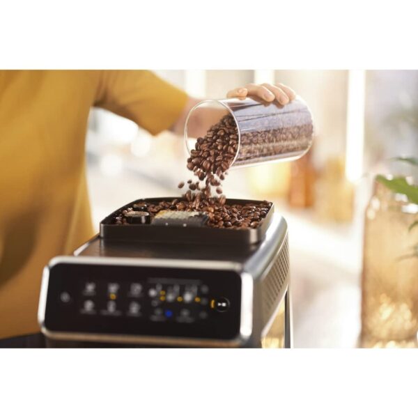 PHILIPS Versuni Latte Go Fully Automatic Bean To Cup Espresso Coffee Machine,3 One Touch Button Coffees (Cappuccino,Black Coffee,Espresso),15 Bars,Ceramic Grinder- 2 Year Brand Warranty - Ep2230/10 - Image 3