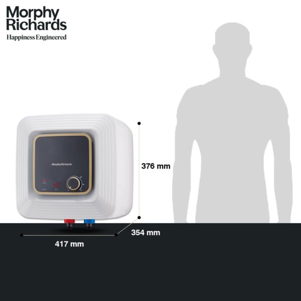 Morphy Richards Kube 15L Storage Wall Water Heater White and Black - Image 2