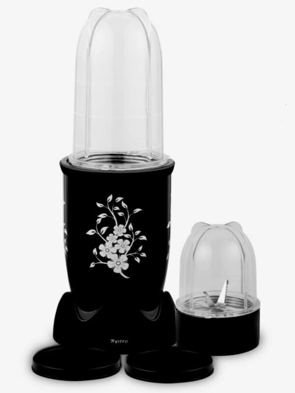 Bystro B Personal Blender, 400W, 2 Jars with Lids, Black