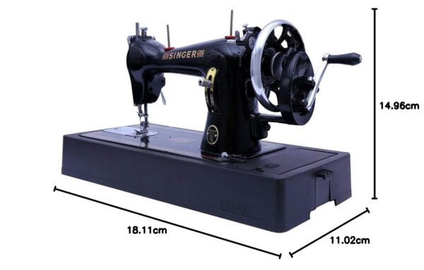 Singer Tailor Deluxe Handheld Sewing Machine (Complete with Base & Cover,Black) - Image 2