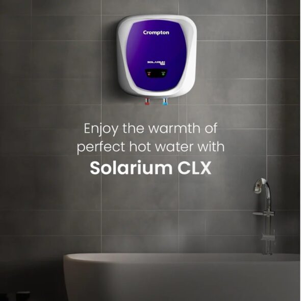 Crompton Solarium CLX 10-Ltr 5 Star Rated Storage Water Heater (Geyser) with Free Installation and Connection Pipes ASWH-4910(Blue and White) - Image 3