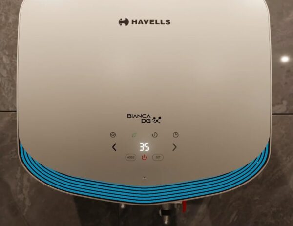 Havells Bianca DG 25L Storage Water Heater, 2000W, 5 Star, Digital Display, Remote Control with Remote 7 Years Tank Warranty (White, 25 Liter) - Image 6