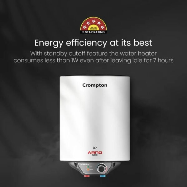 Crompton ARNO NEO 35L (ASWH-4335) Storage Water Geyser -with Rust Proof Plastic Body (White) | Free Installation - Image 8