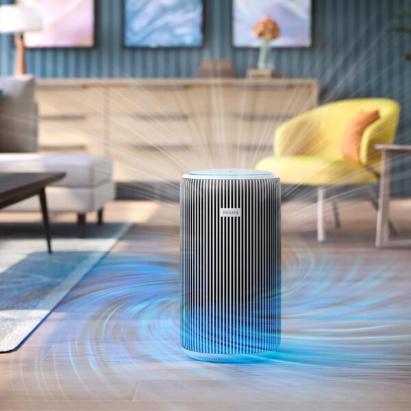 PHILIPS Smart Air Purifier AC3220/60 Upto 135 m2 Room Size Smart Portable Air Purifier Real Time AQI Display|Covers upto 600 sqft 520 m3/h|(Silver, Arctic White) - Image 5