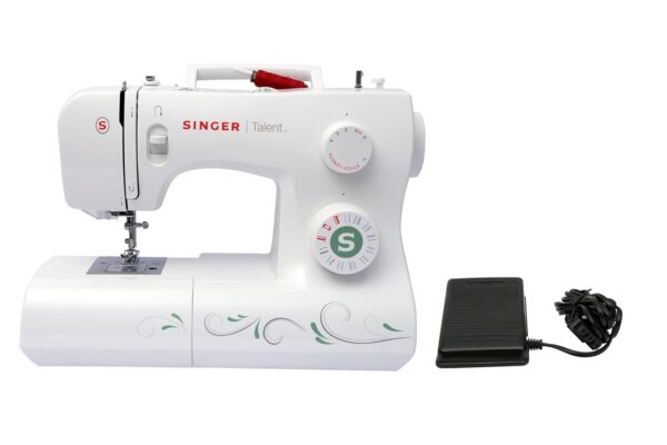 Singer Talent 3321 Automatic Zig-Zag Electric Sewing Machine with 21 Built-in Stitches (White) with 70 W Powerful motor & Feed dog with 106 Teeth in 6 Rows - Get Free Online Interactive Master Class - Image 6
