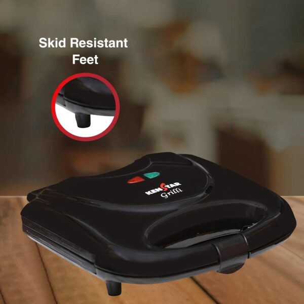 Kenstar Grilli 750-Watt Sandwich Maker (Black) - Image 3
