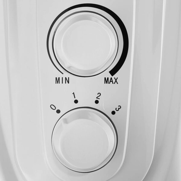 Usha 3809F PTC 2000 Watts Oil Filled Radiator Room Heater (White) - Image 4