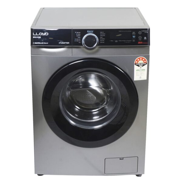 Lloyd 8.0 kg Fully Automatic Front Load Washing Machine (GLWMF80DK1, Dark Inox) - Image 4