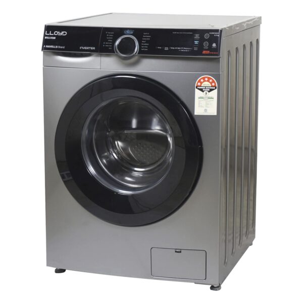 Lloyd 8.0 kg Fully Automatic Front Load Washing Machine (GLWMF80DK1, Dark Inox) - Image 5