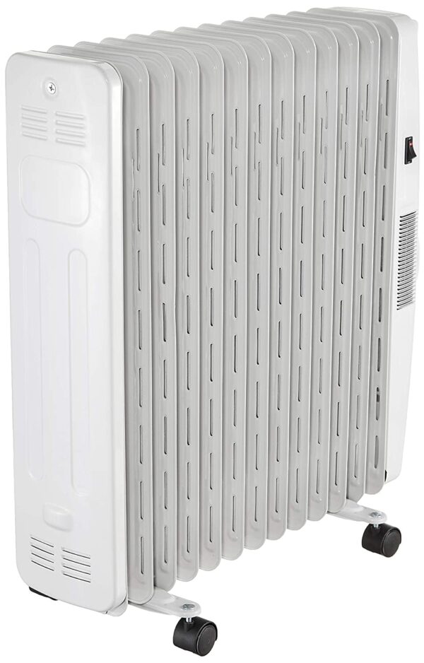 Usha 3809F PTC 2000 Watts Oil Filled Radiator Room Heater (White) - Image 3