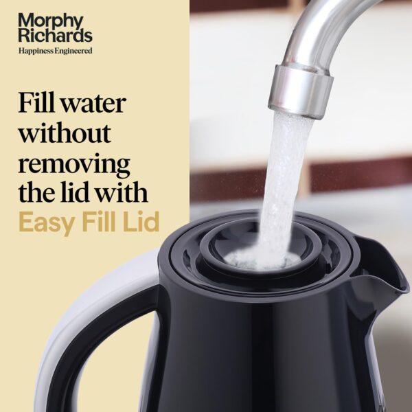 Morphy Richards Plastic Hive Series 1.5L Kettle, 1500 Watt, Black - Image 3