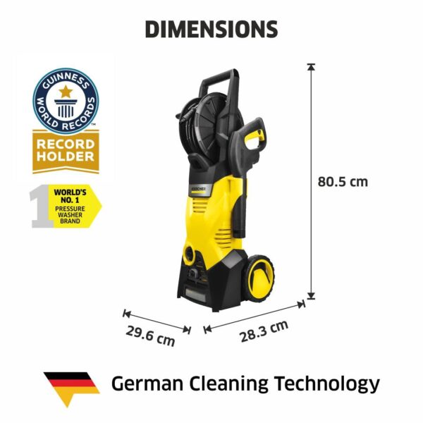 KARCHER Kärcher K 3 HR KAP - Pressure Washer, Pack of 1 Yellow & Black - Image 4