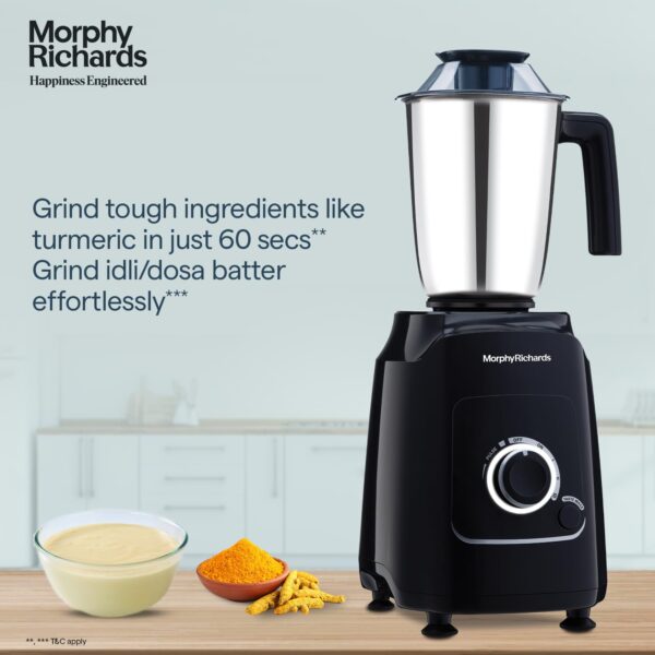 Morphy Richards Grindpro Maxx 4 Jar 1000W Mixer Grinder, Black - Image 7