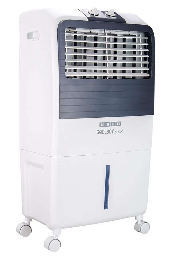 USHA Coolboy DLX Personal Air Cooler for Home with Powerful Blower, Honeycomb Pads, 6m Air Throw & Low Power Consumption (35L, White) - Image 6