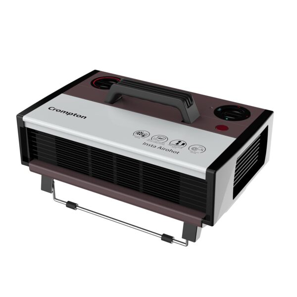 Crompton Insta Airohot 2000W heat convector with adjustable Thermostats Plastic body ISI Approved, Maroon, Standard - Image 8