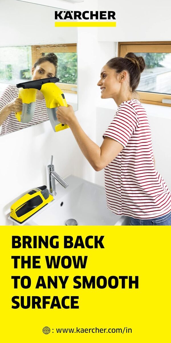 KARCHER Plastic Wv 1 Plus Window Vacuum Cleaner (Yellow And Black) - Image 4