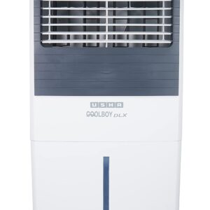 USHA Coolboy DLX Personal Air Cooler for Home with Powerful Blower, Honeycomb Pads, 6m Air Throw & Low Power Consumption (35L, White)