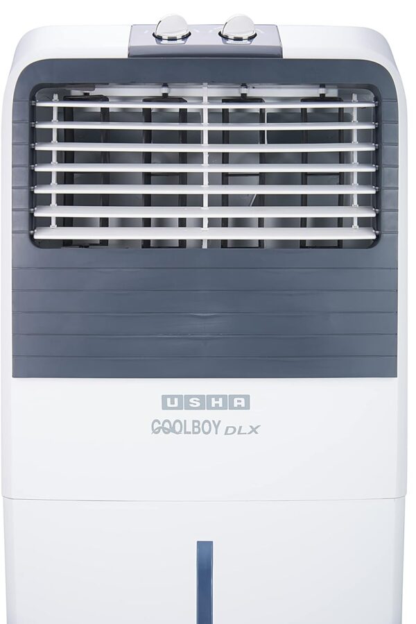 USHA Coolboy DLX Personal Air Cooler for Home with Powerful Blower, Honeycomb Pads, 6m Air Throw & Low Power Consumption (35L, White) - Image 4