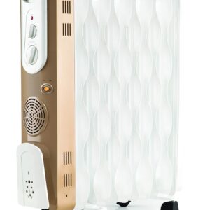 USHA 3611FS PTC 2500-Watt Oil Filled Radiator (White)