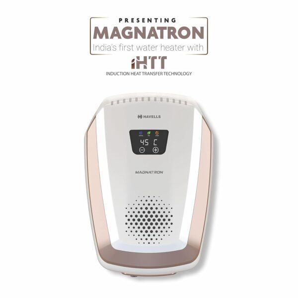 Havells Magnatron 15 Litre Storage Water Heater(Geyser)| No Heating Element| For Hard Water| Minimal Scaling| Energy Saving| Remote Controlled| Free Installation & Flexi Pipe (White Champagne Gold) - Image 9
