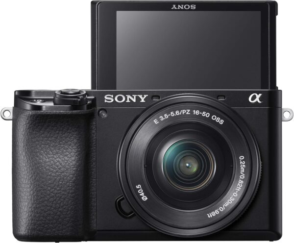 Sony New Alpha ILCE-6100K (Previously ILCE-6100L) with Upgraded SELP1650 (Ver 2) Power Zoom Lens | 24.2 MP | APS-C Sensor | Fast Auto Focus | 4K Vlogging Camera | Tiltable LCD – Black - Image 10