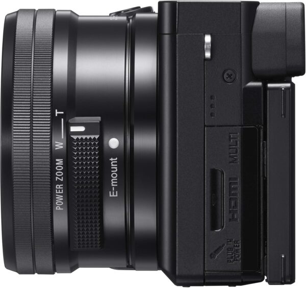 Sony New Alpha ILCE-6100K (Previously ILCE-6100L) with Upgraded SELP1650 (Ver 2) Power Zoom Lens | 24.2 MP | APS-C Sensor | Fast Auto Focus | 4K Vlogging Camera | Tiltable LCD – Black - Image 9