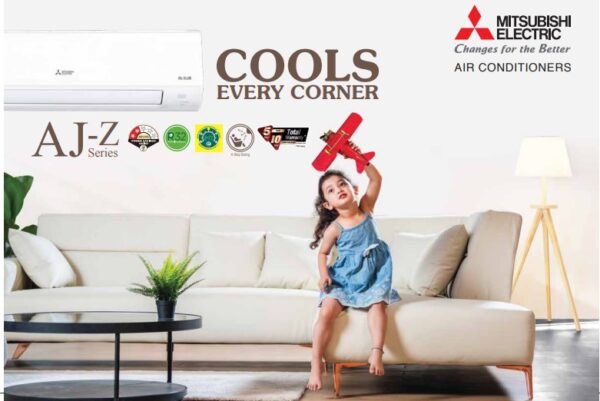 Mitsubishi 1.0 ton 2 Star Fixed Speed Split Air Conditioner (4 WAY SWING, MS-AJZ13VF-DA1, White) - Image 5