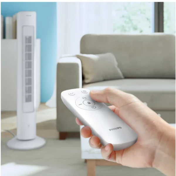 Philips Bladeless Technology Tower Fan with Touchscreen Panel and Remote Control - CX5535/00 - Image 6