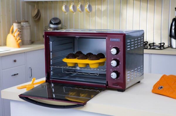 USHA 3642Rcss 42 Liters Oven Toaster Grill With Rotisserie And Convection, 2000 Watts, 6 Mode Heating Function (Stainless Steel & Wine) - Image 2